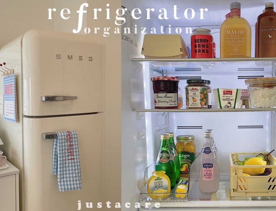 Smeg refrigerator organization idea