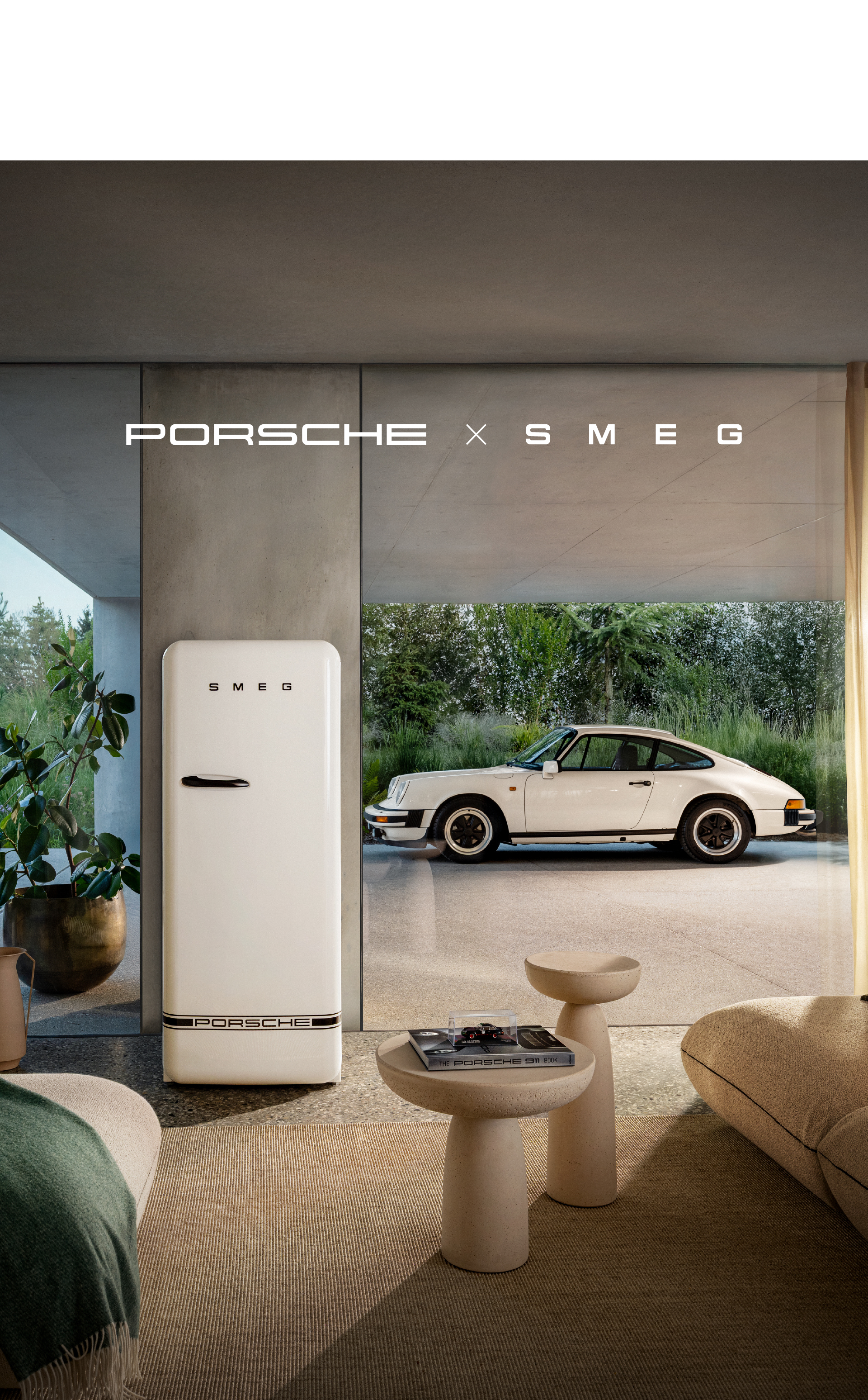 Porsche x SMEG Carrara White collection