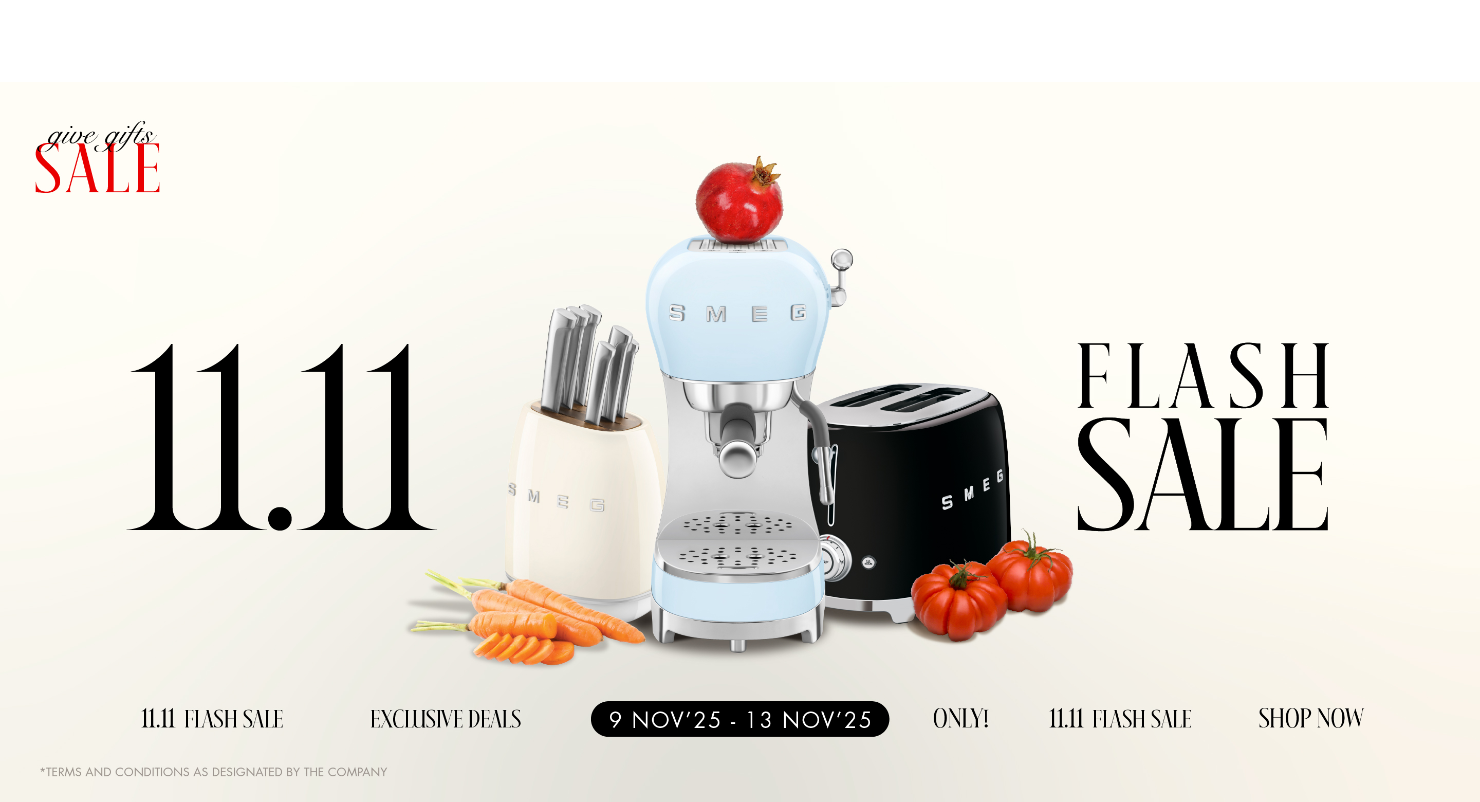SMEG 11.11 FLASH SALE 2025