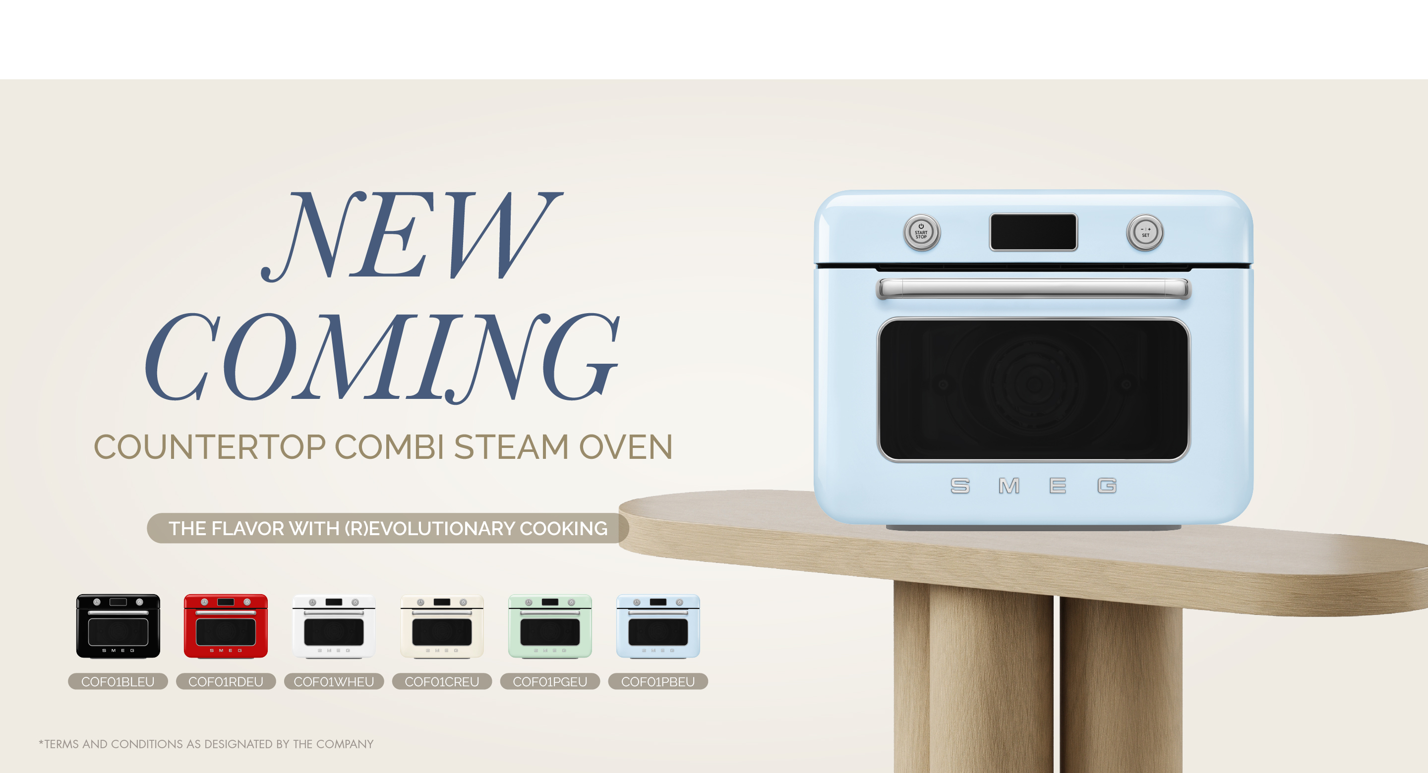 THE NEW SMEG COUNTERTOP COMBI STEAM OVEN